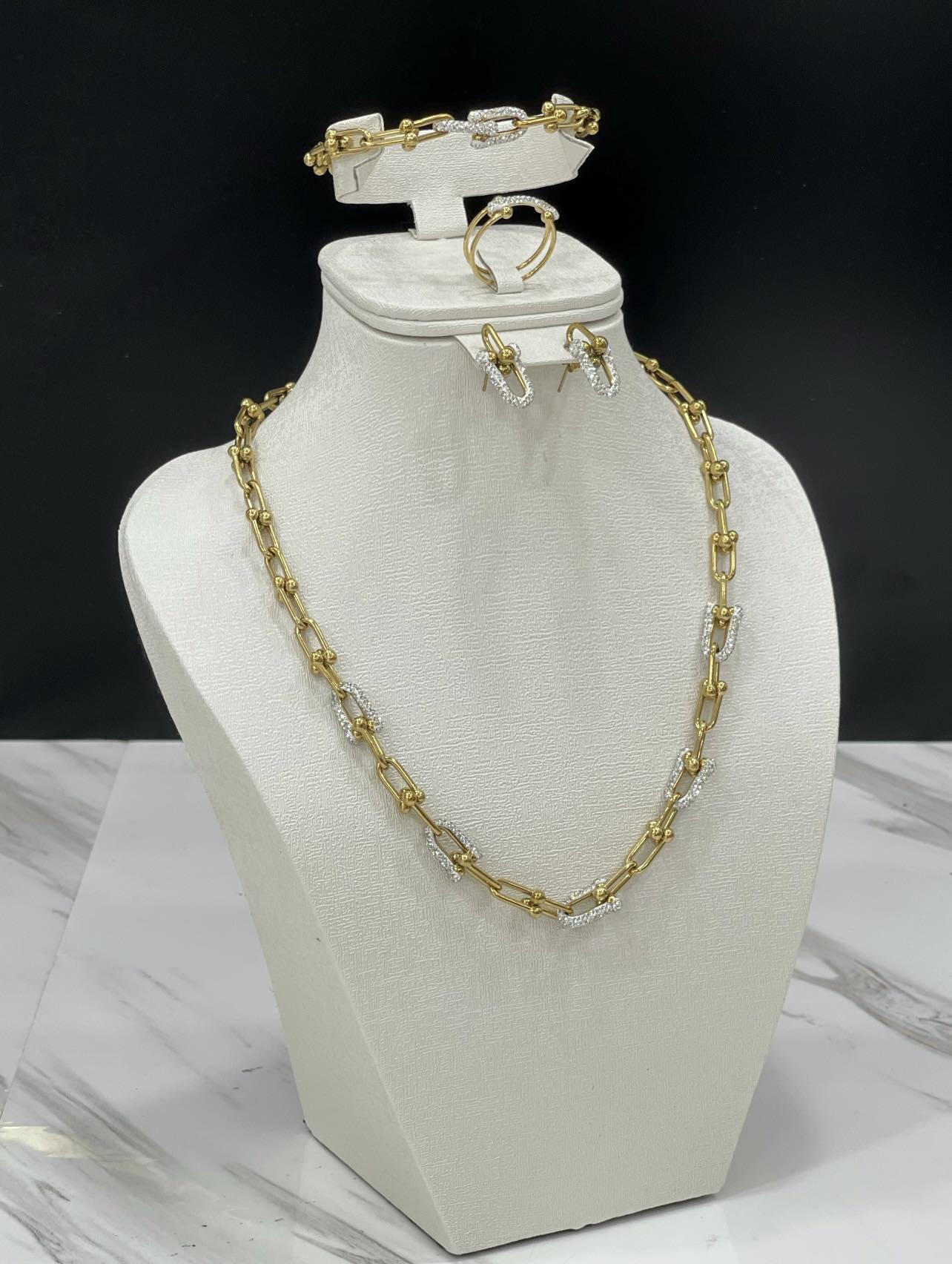 ⚜️Parure Tiffany  Aci inoxydable ⚜️